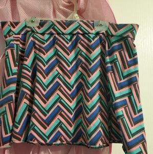 Colorful skater skirt